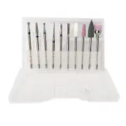 10Pcs Diamond Nail Drill Bits Set - Electric Manicure and Pedicure Tool