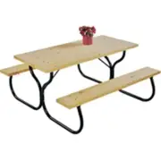 Worldwide Sourcing FC-30 Picnic Table Frame Kit- Black