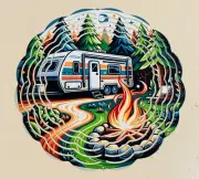 Camper metal wind spinners for yard
