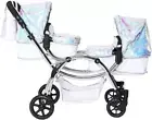 Amy Childs Polly Sparkle Double Twin Dolls Pram 2 in 1 Stroller & Carry Cot - Me