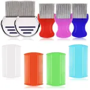 9 Pcs Lice Combs, Flea Combs, Hair Comb Double Sided Fine Tooth Combs, Removal