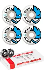 Spitfire Skateboard Wheels 57mm Bighead With Bones Swiss Bearings