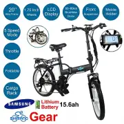 100Km Range 20" Electric Bike City Foldable Ebike 15.6Ah Throttle Budtrol 03