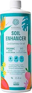 MARPHYL Organic Liquid Fertilizer Outdoor & Indoor Plant Food, All-Purpose, Nutrient-Rich Lawn Fertilizer & Soil Enhancer for House Plants, Flowers, Vegetables, Succulents, Bamboo, Hydroponics 1L