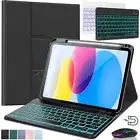 Backlit Keyboard Mouse Rotating Case For iPad 10th/9/8/7 Gen Air 6 5 4 3 Pro 11