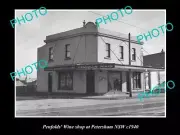 OLD LARGE HISTORIC PHOTO OF THE PENFOLDS WINES SHOP PETERSHAM NSW c1940