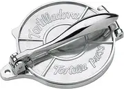 HIC Harold Import Co. 43172 Tortilla Press for 6-Inch Tortillas, Silver