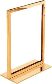 harayaa Poster Stand Table Standing Sign Holder Tag Advertising Note Holder Business Promotional Signs Store Advertising Sign Holder , A5 Gold