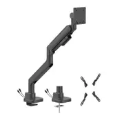 Brateck LDT87-C012UC-B TITAN HEAVY-DUTY GAS SPRING MONITOR ARM WITH USB-A/USB-C PORTS LDT87-C012UC-B
