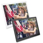 15.4Inch 1280*800HD Digital Photo Picture Frame Alarm Clock Player Album Rem