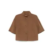 [Max Mara Studio] Max Mara Studio Cashmere-blend Jacket 46 IT BROWN