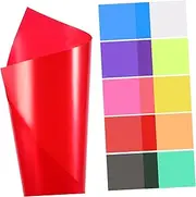 QUMIIRITY Bright Filter Film Sheets 20pcs Plastic Light Diffusers Photo Lighting Gels