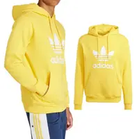 在飛比找momo購物網優惠-【adidas 愛迪達】TREFOIL HOODY 男款 黃