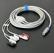 GE Vivid q Compatible 3 Lead Grabbers ECG Cable - Same Day Shipping