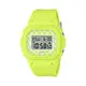 CASIO 卡西歐 BGD-565GS-9 滑板文化格子旗圖案時方形時尚腕錶 螢光黃 37.9mm