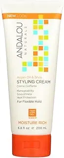 Andalou Naturals Styling Cream, Argan Oil & Shea, Moisture Rich, 6.8 Oz By