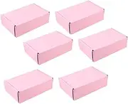 HOMSFOU 6Pcs Portable Paper Moving Boxes Versatile Storage Boxes for Festivals Parties and Easy to Assemble Reusable Design for Various Items