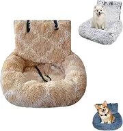 pelzbarn car seat for Dogs Thick, pelzbarn car seat Dog, Pets Bed for Travel with Thick Cushion, for All Cars, Removable and Easy to Clean, Protects Car Seats from Dirt, Hair & Scratches (I,S)