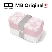 在飛比找HOTAI購優惠-【MONBENTO】長形雙層印花餐盒 吹櫻若雪