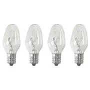 Sansai 4pk 7W/240V E12 Replacement Bulb Clear for Night Light DB-458/DB-459