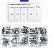 TIDTALEO Metal Panel Clips u Clips 100pcs Automotive Clamp Nuts for Car Body Mounting