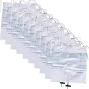 3000mL Urinary Drainage Bags, 10 Packs Drain Bags with Anti-Reflux, Extra Lar...