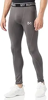 [MEETYOO] Men's Compression Trousers, Sports Leggings, Breathable Fitness Tights, Functional Underwear, Long for Running, Hiking, Cycling