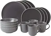 [Gordon Ramsay] 16-Piece Bread Street Dinnerware Set, Slate