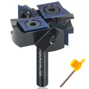 Slab Flattening Router Bit 1/4 Shank with DLC Coated, 1-1/2” Cutting Dia, 2+2...