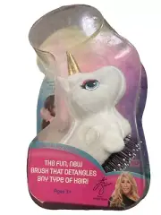 Tangle Pets Sparkles Unicorn Detangling Brush Plush All Hair Types Last One!