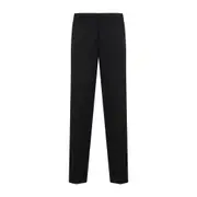 [Lanvin] Lanvin-Black Wool Old Cigarette Pants-Uomo 52 IT
