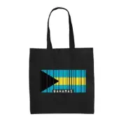 The Bahamas Flag - Canvas Tote Bag - Nassau Caribbean Country Travel Flags