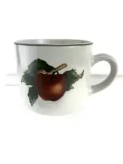 CADES COVE Flat Cup Apples Blossoms White Red Green NEW VTG Citation