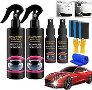 Ｗoowayo Peachloft Nano Car Scratch Repair Spray, Nano Car Scratch Removal Spray, Nano Car Scratch Repair Spray, Fast Repair Scratches for Cars, Nano Ceramic Crystal Coating for Car (2Sets), DPTB69