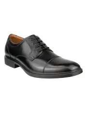 [Florsheim] Forecast Waterproof Cap Toe Derby Wide Fit in Black