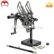Adjustable CNC Rearset Footrest Footpegs GP Pedals For Yamaha YZF R6 2006-2023