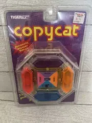 Copycat Tiger Electronic Copy Cat Simon Handheld Game Vtg 1994 See Clear NOS