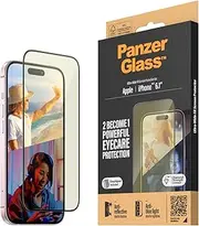 PanzerGlass Anti-Bluelight Screen Protectors for iPhone 15