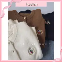 在飛比找蝦皮商城精選優惠-[littlefish]毛絨絨 學院風 麥穗 徽章 刺繡 圓