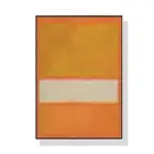 NNEDSZ 70cmx100cm Yellow By Mark Rothko Black Frame Canvas Wall Art