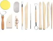 Clay Tools, 13Pcs Pottery Clay Tools Ceramic Clay Sculpting Tool Kit Pottery ...