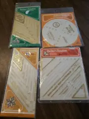 Vintage Lot 4 QUILTER'S TEMPLATE Yours Truly Circles Diamonds Triangles NEW NOS
