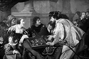 The Backgammon Players by Theodor Rombouts, Oil on Canvas, 1634, (1597-1637), USA, Raleigh, Courtesy of The North Carolina Museum of Art Poster Print (18 x 24)