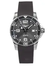 Longines Hydroconquest Swiss Made Sunray Grey Dial L3.781.4.76.9 300M Mens Watch