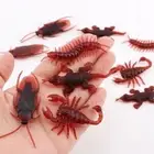 20Pcs PVC Fake Cockroach Rubber Scorpion Cockroach Model Toy Funny Toys
