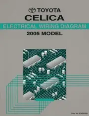 2005 Toyota Celica Wiring Diagrams Schematics Layout Factory OEM