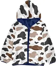[Caihoyu] Sherpa Fleece Girls Lightweight Zip Sweatshirt Toddler Boy Winter Jacket