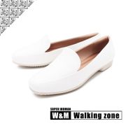 WALKING ZONE SUPER WOMAN系列 百搭方頭平底樂福鞋 女鞋 - 黑