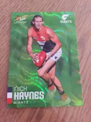 2020 Select Prestige AFL Green Parallel Nick Haynes GWS Giants #002 Rare Low