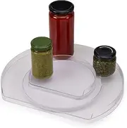 Joseph Joseph FridgeStore - Lazy Susan 360º Tiered Rotating Fridge Organiser Turntable food storage, textured surface, non-slip base, BPA free